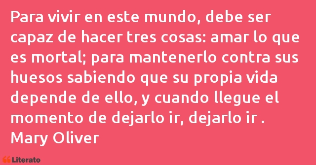 Frases de Mary Oliver