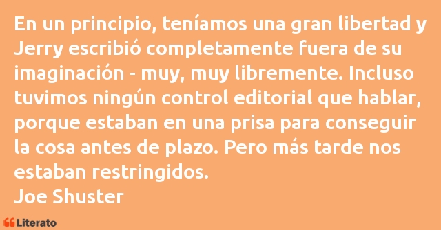 Frases de Joe Shuster