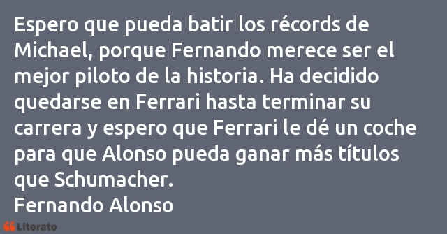 Frases de Fernando Alonso