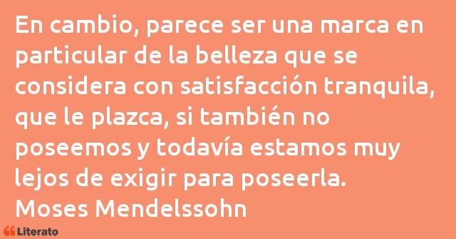 Frases de Moses Mendelssohn