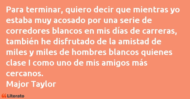 Frases de Major Taylor