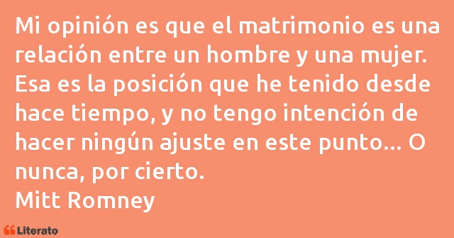 Frases de Mitt Romney