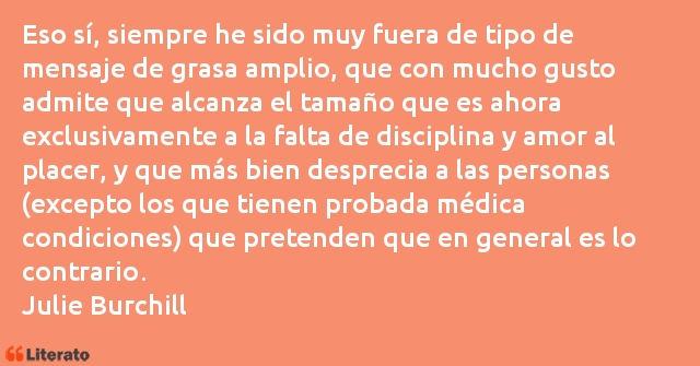 Frases de Julie Burchill