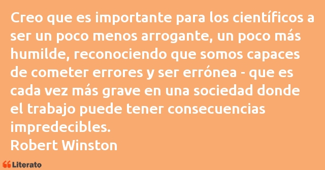 Frases de Robert Winston