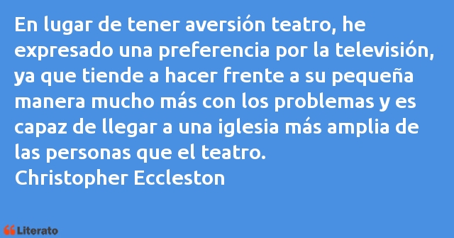 Frases de Christopher Eccleston