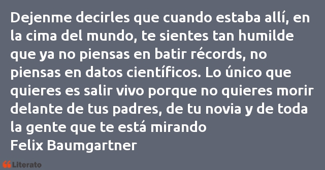 Frases de Felix Baumgartner