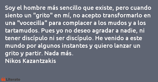 Frases de Nikos Kazantzakis