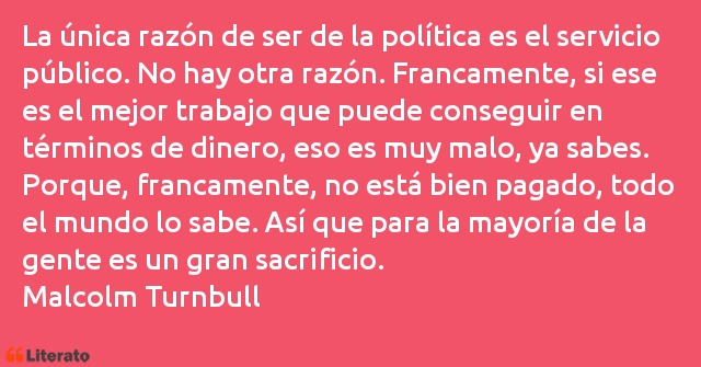 Frases de Malcolm Turnbull