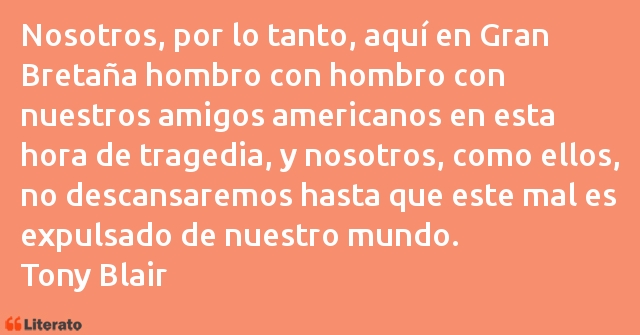 Frases de Tony Blair