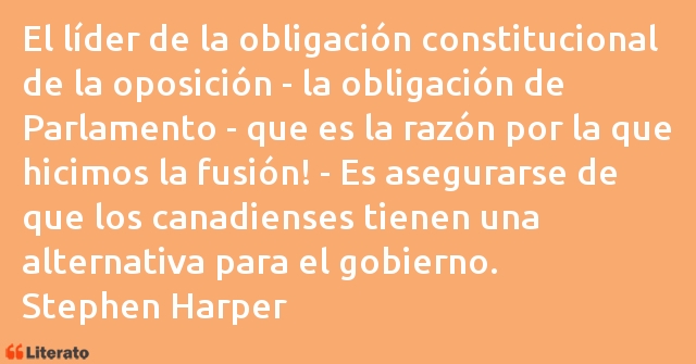 Frases de Stephen Harper