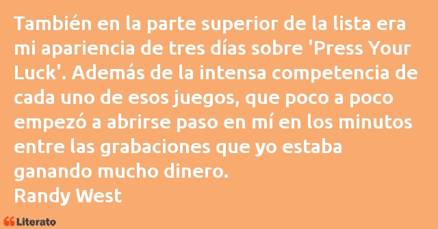 Frases de Randy West