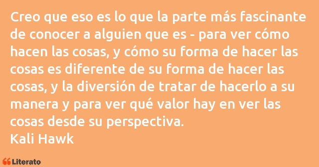 Frases de Kali Hawk