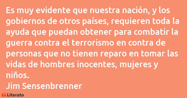 Frases de Jim Sensenbrenner