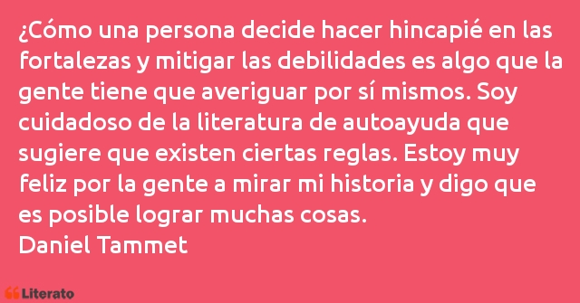 Frases de Daniel Tammet