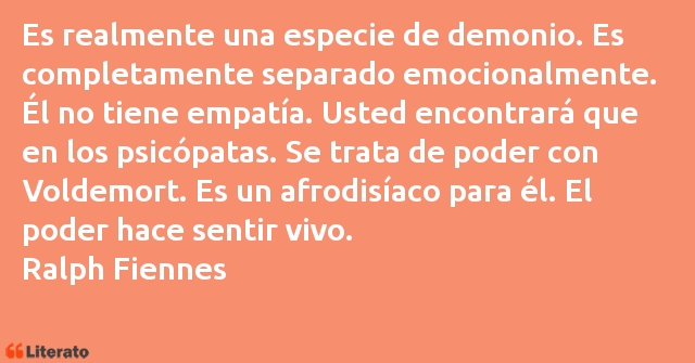 Frases de Ralph Fiennes