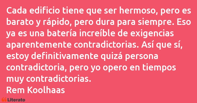 Frases de Rem Koolhaas