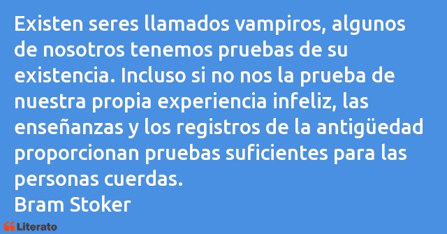 Frases de Bram Stoker