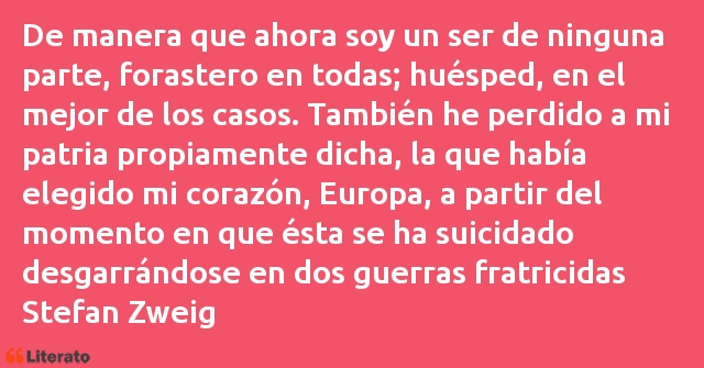 Frases de Stefan Zweig