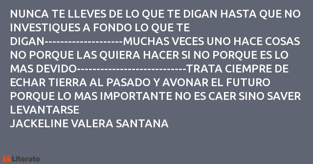 Frases de JACKELINE VALERA SANTANA