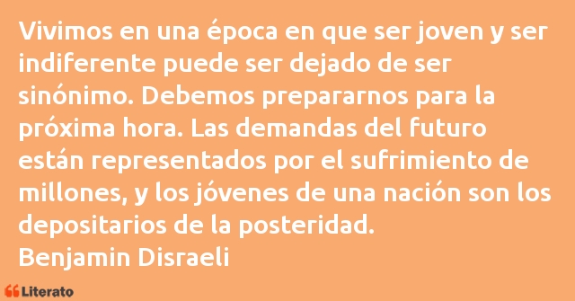 Frases de Benjamin Disraeli