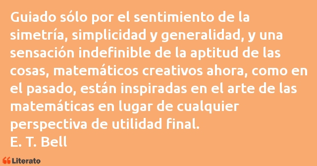 Frases de Eric Temple Bell