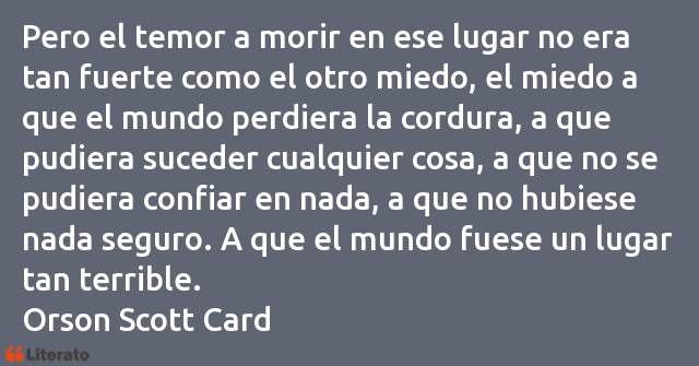 Frases de Orson Scott Card