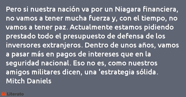 Frases de Mitch Daniels