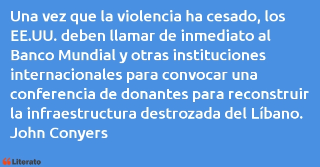 Frases de John Conyers