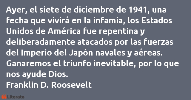 Frases de Franklin D. Roosevelt