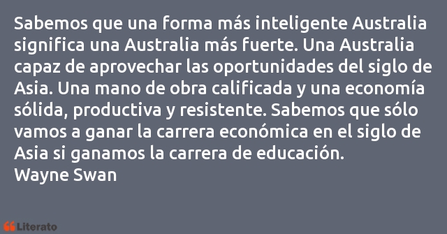 Frases de Wayne Swan