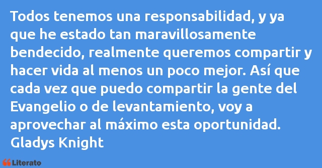 Frases de Gladys Knight