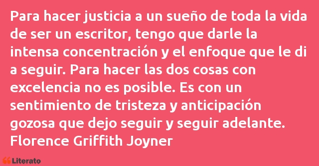 Frases de Florence Griffith Joyner