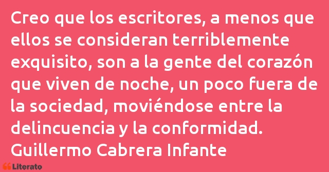 Frases de Guillermo Cabrera Infante