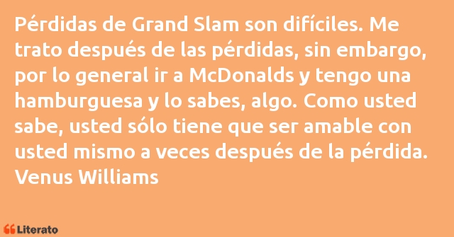 Frases de Venus Williams