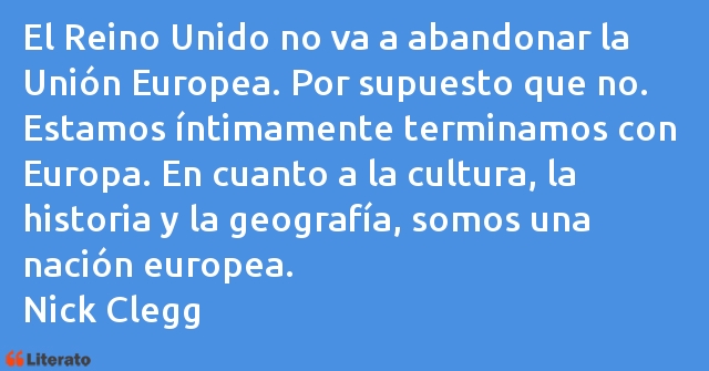 Frases de Nick Clegg