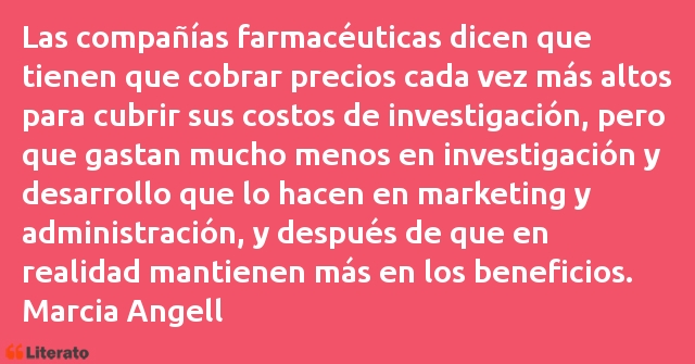 Frases de Marcia Angell