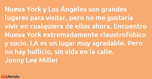 Frases de Jonny Lee Miller