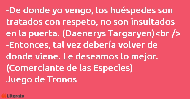 Frases de Juego de Tronos