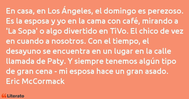 Frases de Eric McCormack