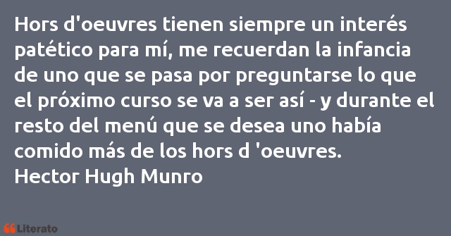 Frases de Hector Hugh Munro