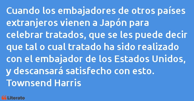 Frases de Townsend Harris