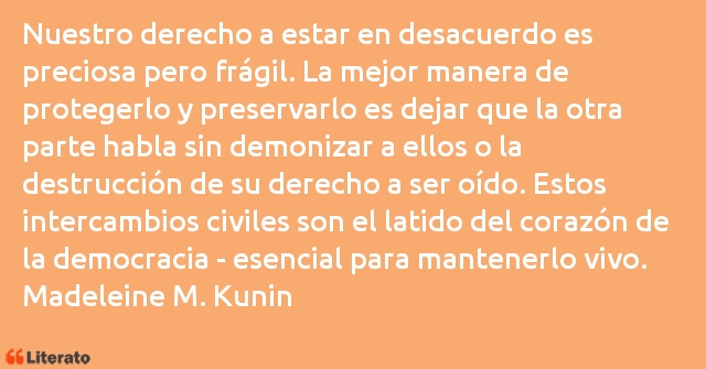 Frases de Madeleine M. Kunin