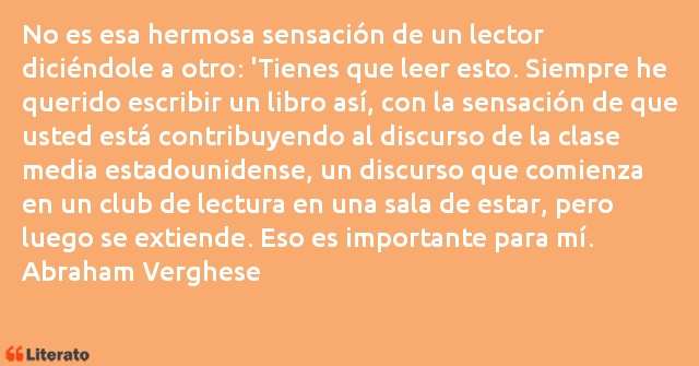 Frases de Abraham Verghese