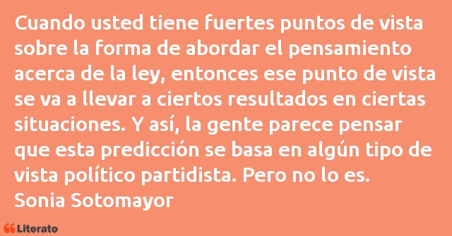 Frases de Sonia Sotomayor