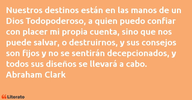 Frases de Abraham Clark