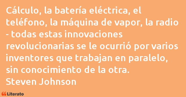 Frases de Steven Johnson