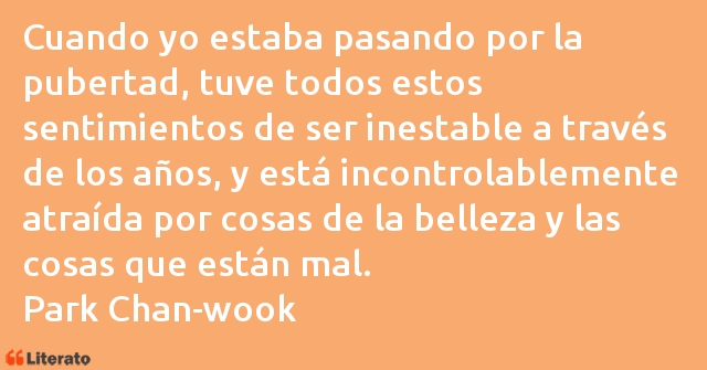 Frases de Park Chan-wook