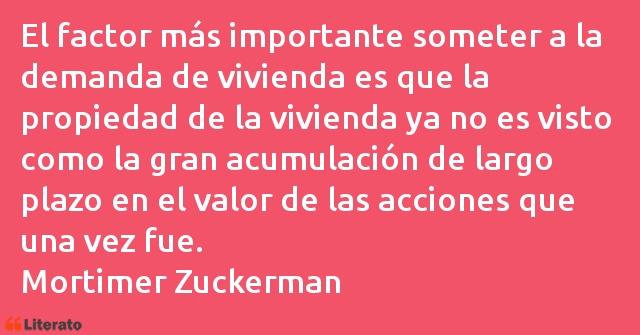 Frases de Mortimer Zuckerman