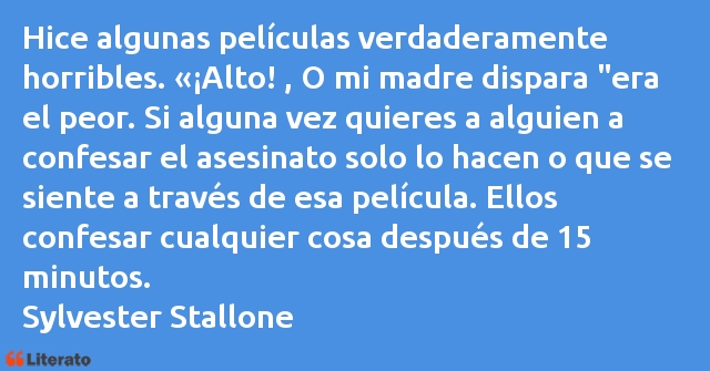 Frases de Sylvester Stallone