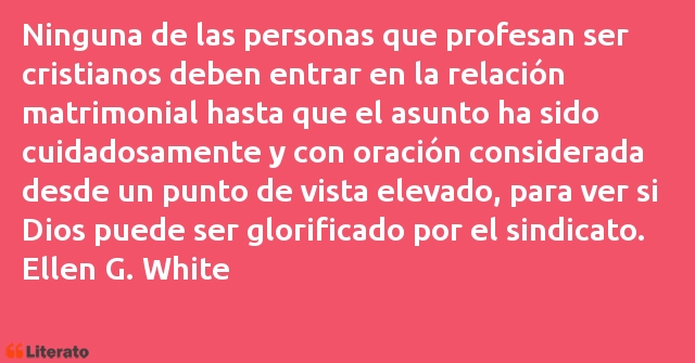 Frases de Ellen G. White